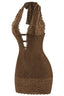 Racy Lacey Dress Brown - Style Delivers