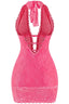 Racy Lacey Mini Dress Hot Pink - Style Delivers