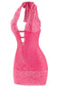 Racy Lacey Mini Dress Hot Pink - Style Delivers