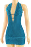Racy Lacey Dress Teal - Style Delivers