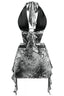 Snake Charmer Mesh Mini Dress White - Style Delivers