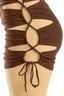 Klymaxxx Mini Dress Brown - Style Delivers