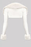 Fancy Faux Fur Bolero Cardigan Off White - Style Delivers
