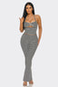 Pop Flex Striped Two Piece Set Black - Style Delivers