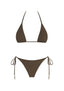 Brown & Gold Hardware String Bikini - Style Delivers