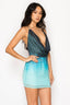 Deep Blue Mesh Mini Dress - Style Delivers