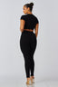 Cappin It Two Piece Set Black - Style Delivers