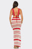 Del Mar Striped Crochet Set Red - Style Delivers