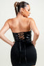 Play Around P/U Corset Black Tops Privy