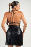 Shanina Sequin Mini Dress Black Dresses Privy