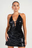 Shanina Sequin Mini Dress Black Dresses Privy