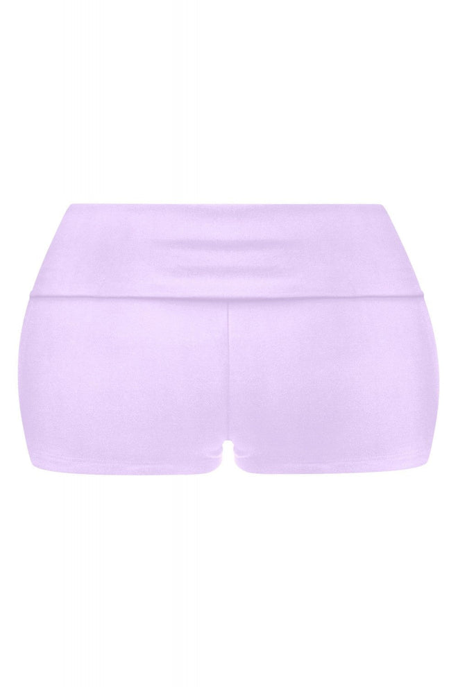 Savina Low Rise Fold Over Shorts Lavender Bottoms Tresser 