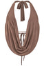 Sexy Af Halter Top Mocha - Style Delivers