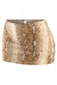 Low Waisted Snake Print Mini Skort Bottoms Tresser