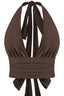 Addison Halter Top Brown - Style Delivers