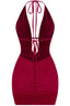 100 Shots Mini Dress Burgundy - Style Delivers