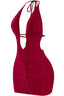 100 Shots Mini Dress Burgundy - Style Delivers