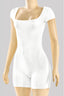 Shortie Stay Younger Romper Off White - Style Delivers