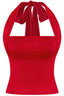 It Girl Halter Top Red - Style Delivers