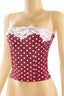 Polka Dot Two Piece Set Burgundy Sets Tresser