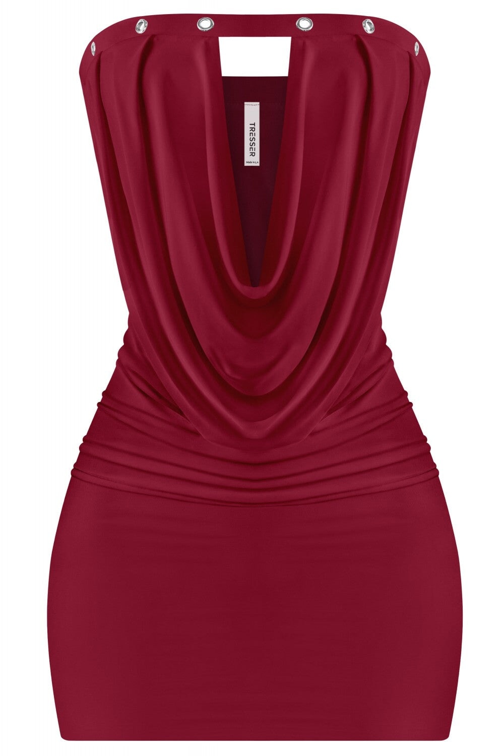 Tell Me About It Stud Strapless Mini Dress Burgundy – Style Delivers