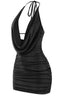 Bebe Glitter Bodycon Mini Dress Black Dresses Tresser