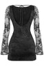 Veruca Velvet Mini Dress Black Dresses Tresser