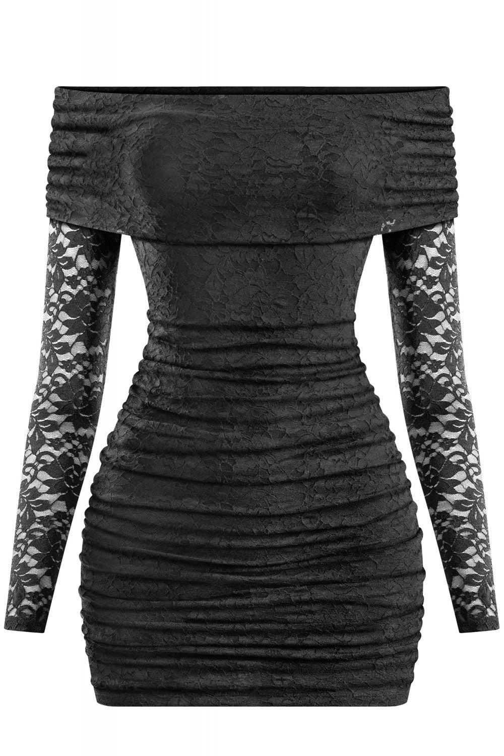 Live Loud Lace Mini Dress Black