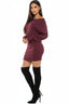 Cipriana Mini Dress Burgundy Dresses Tresser