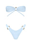 Baby Blue Bandeau Bikini - Style Delivers