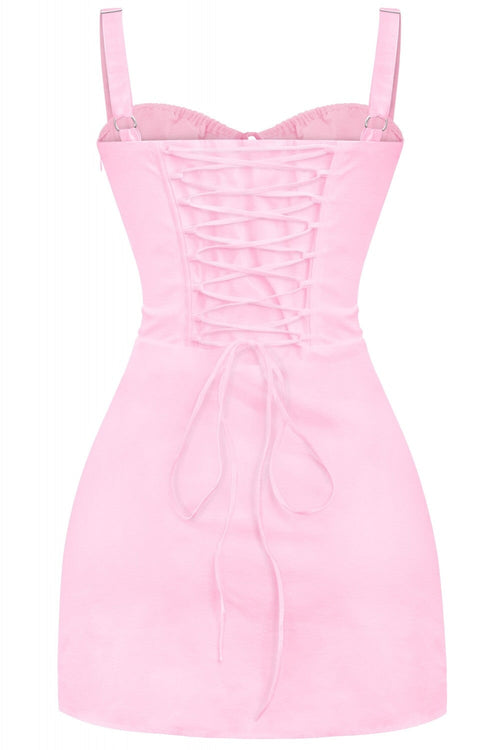 Cassandra Mini Dress Pink - Style Delivers