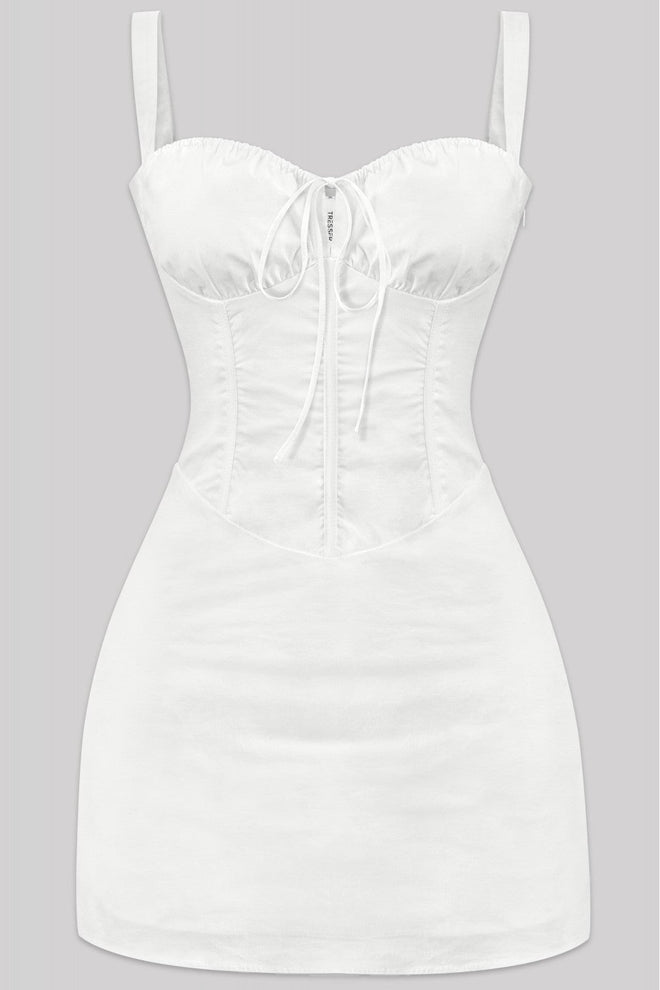 Cassandra Mini Dress Wnite - Style Delivers