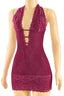 Racy Lacey Dress Burgundy - Style Delivers