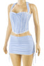 Sweet Home Alabama Gingham Two Piece Set Light Blue - Style Delivers