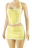 Sweet Home Alabama Gingham Two Piece Set Light Yellow - Style Delivers