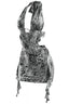Snake Charmer Mesh Mini Dress White - Style Delivers