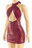 Vixen Vinyl Mini Dress Burgundy Dresses Tresser 