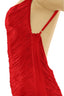 Feeling Hot Fringe Mini Dress Red Dresses Tresser 