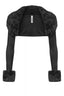 Fancy Faux Fur Bolero Cardigan Black Tops Tresser 