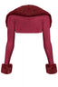 Fancy Faux Fur Bolero Cardigan Burgundy Tops Tresser 