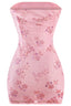 La Rochette Strapless Mini Dress Pink Dresses Tresser 