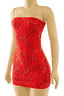 La Rochette Strapless Mini Dress Red Dresses Tresser 