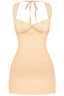 Heart Strings Satin & Lace Mini Dress Champagne ** - Style Delivers