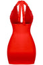 Kiss Me Satin Mini Dress Red Dresses Tresser 
