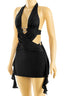 Some Kind of Wonderful Metallic Mini Dress Black Dresses Tresser 