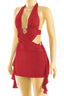 Some Kind of Wonderful Metallic Mini Dress Red Dresses Tresser 