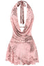 Temptation Mesh Mini Dress Light Pink