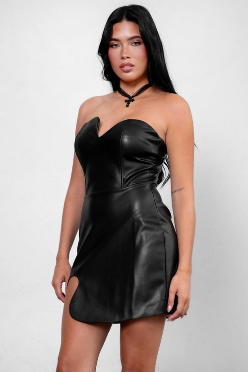 Carmela P/U Mini Dress Black - Style Delivers