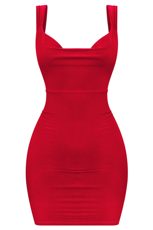 Sitara Open Back Mini Dress Red - Style Delivers