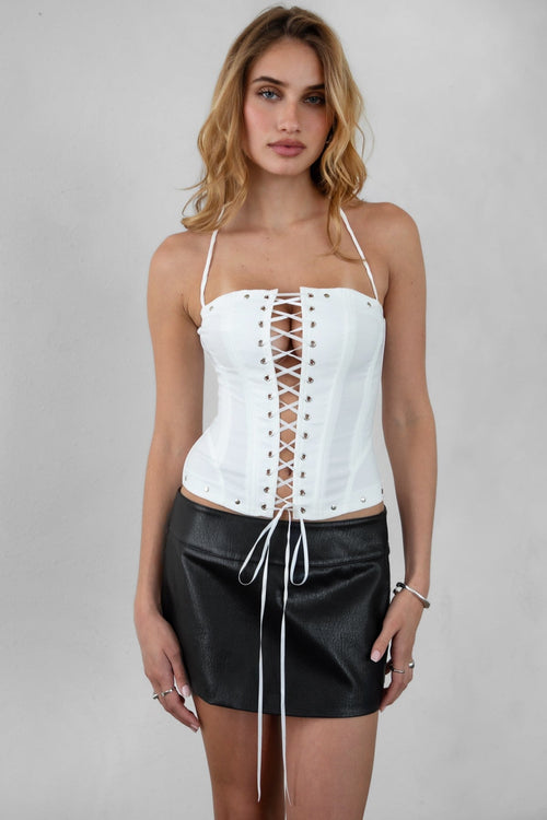 Briel Corset Top White - Style Delivers